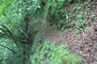 危険なトラバース。