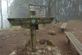 ゴンジリ峠の道標
