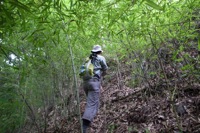花折戸尾根取り付き。