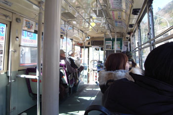 バスの中の様子。
